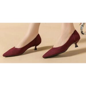 Wine/ Red Kitten Heels