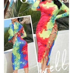 Rainbow Mini Party Dress