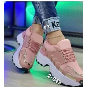 Platform Lace-Up Front Sneakers.