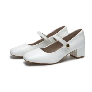 White Repalceable Strap Shoe