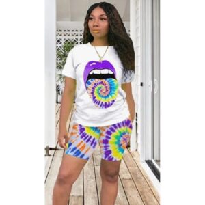 Purple Short Pant Set.