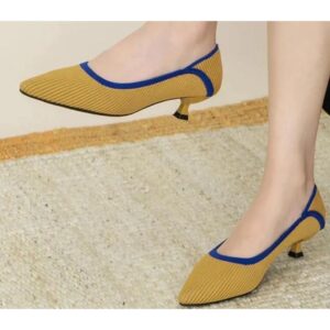 Yellow with Blue Stripe Shoe
